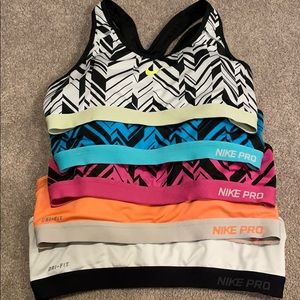 ✨5 Nike Pro Sports Bras✨